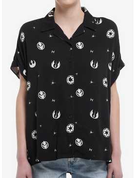 Her Universe Star Wars Icons Dolman Woven Button-Up Her Universe Exclusive, , hi-res