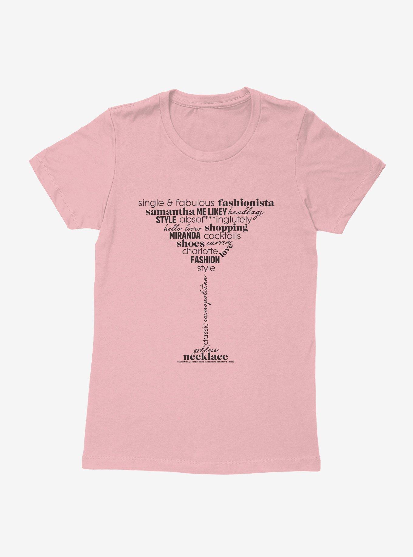 Sex And The City Martini Glass Womens T-Shirt, , hi-res