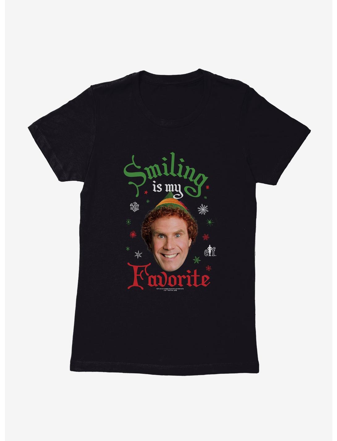Elf Smiling Is My Favorite Womens T-Shirt, , hi-res