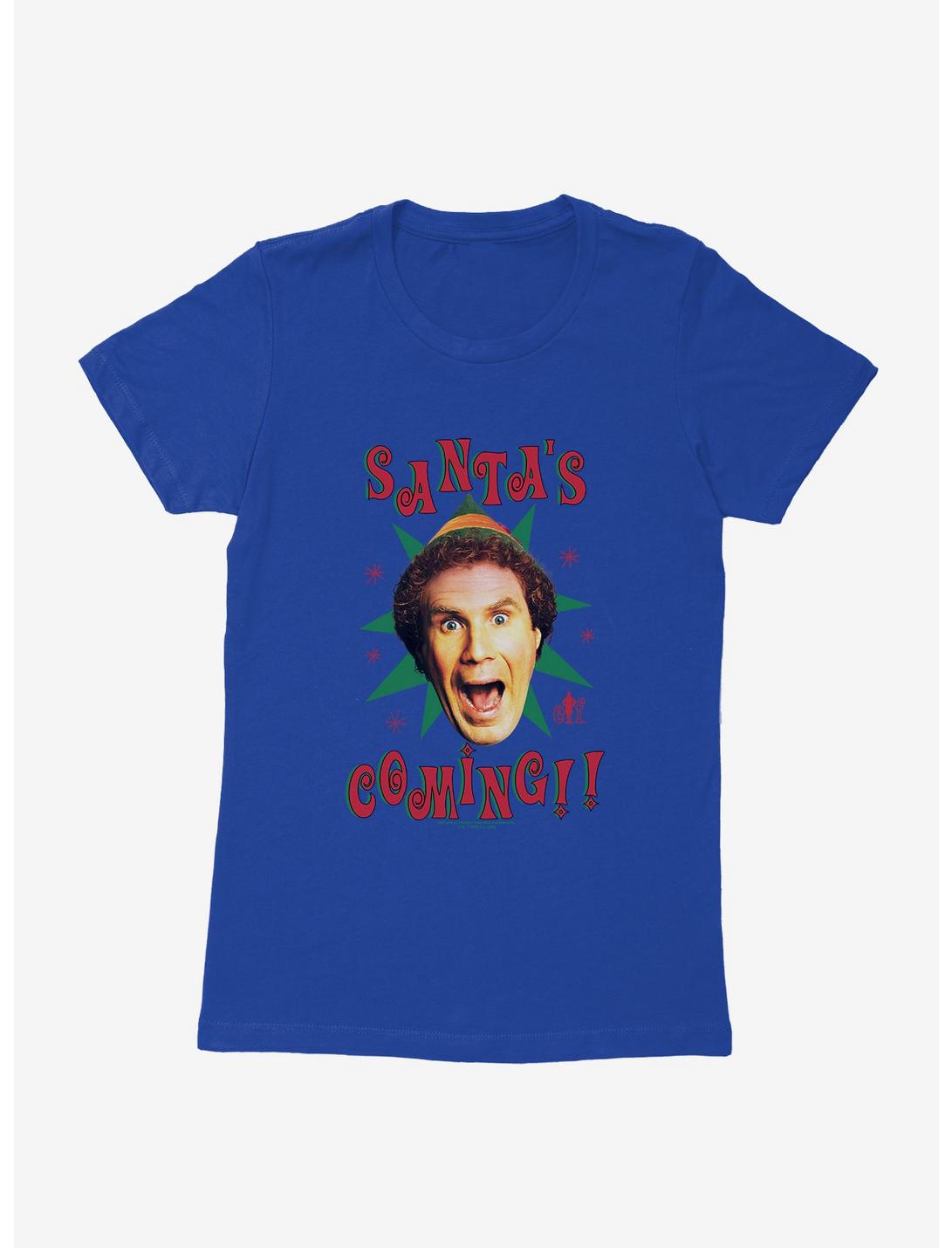 Elf Santa's Coming!! Womens T-Shirt, , hi-res