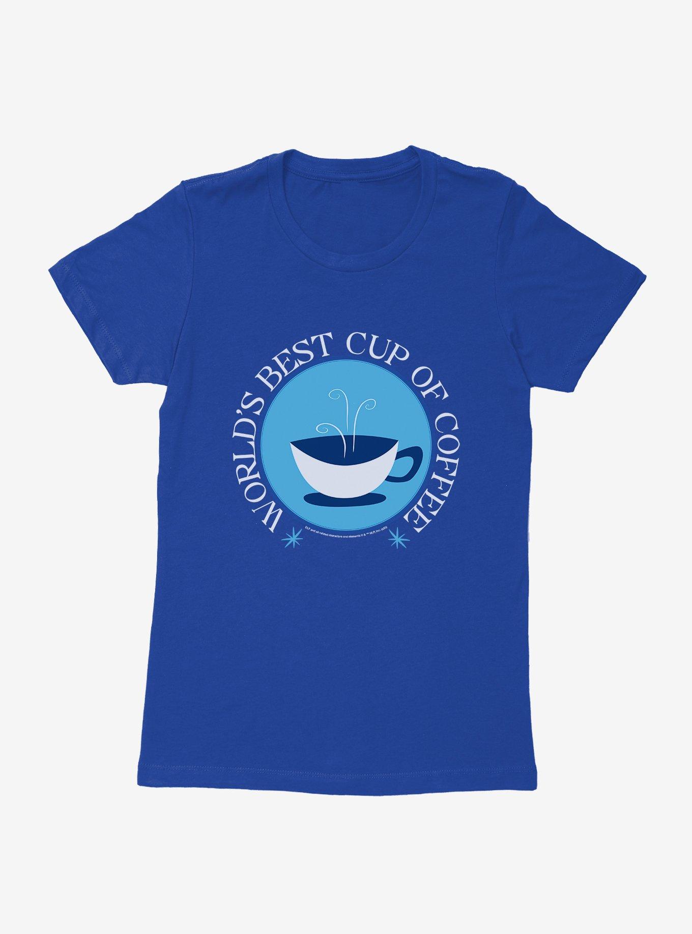 Elf World's Best Cup Of Coffee Womens T-Shirt, , hi-res