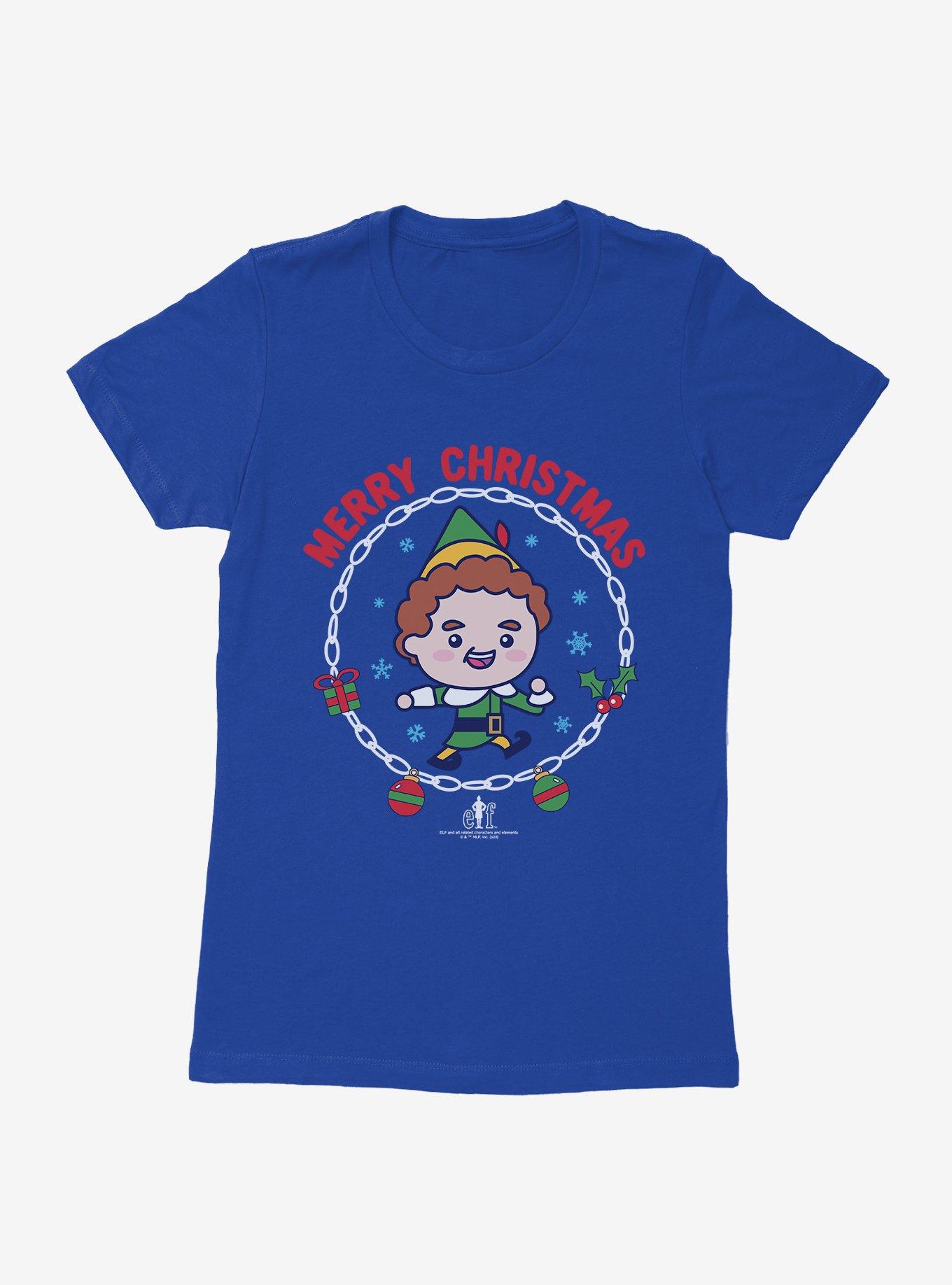 Elf Merry Christmas Buddy Womens T-Shirt, , hi-res