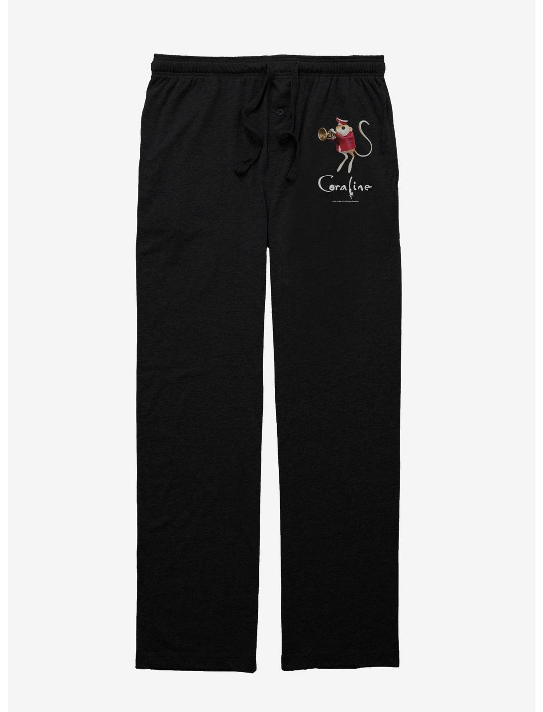 Coraline Circus Mouse Trumpet Pajama Pants, BLACK, hi-res