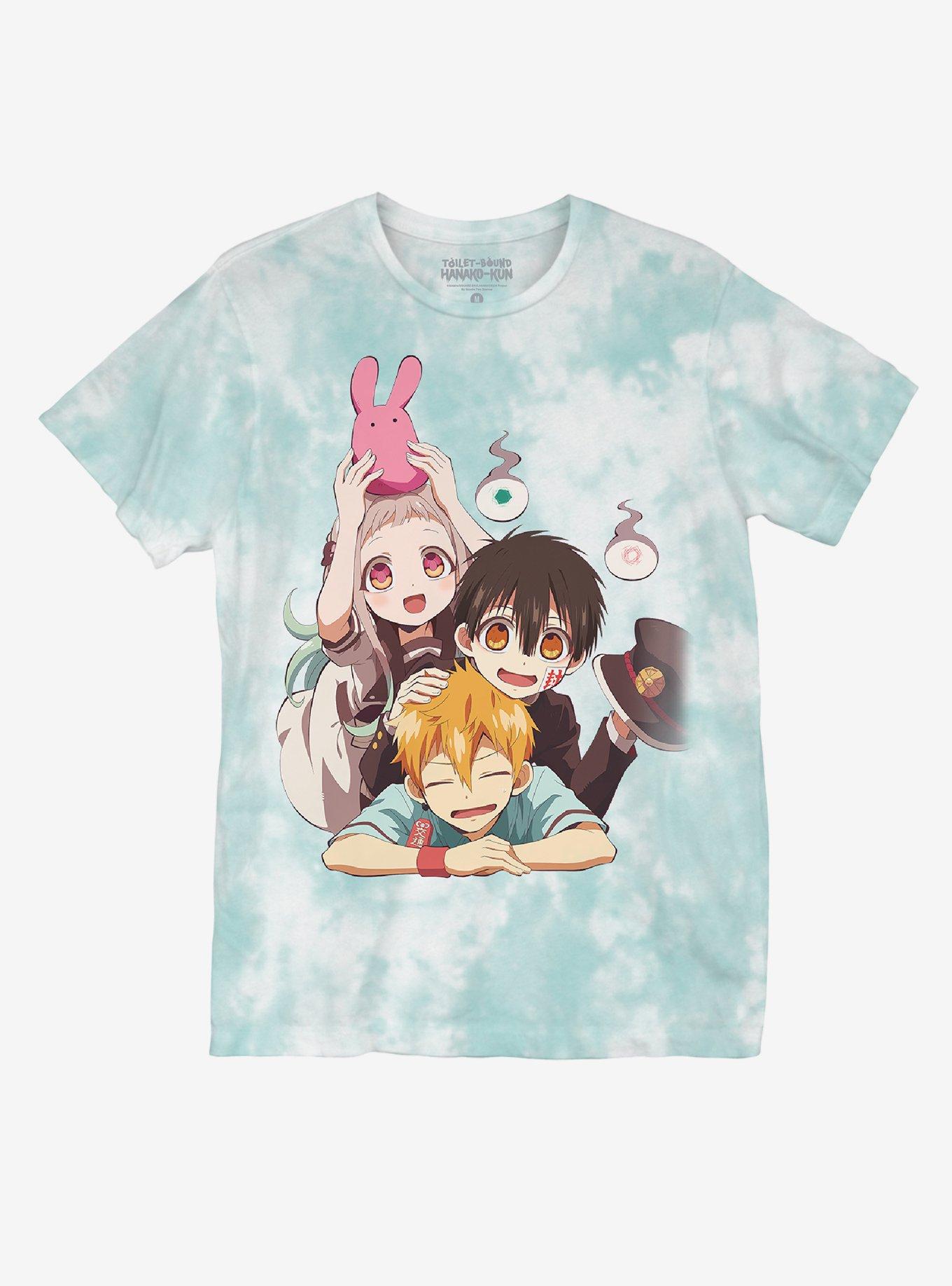 Toilet-Bound Hanako-Kun Characters Stack Tie-Dye Boyfriend Fit Girls T-Shirt, MULTI, hi-res