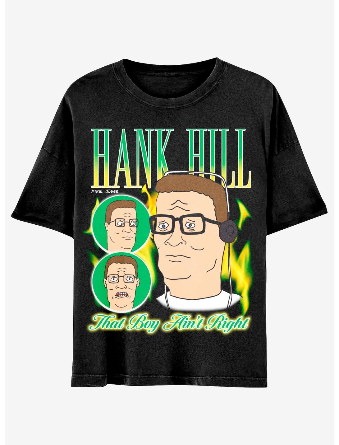 King Of The Hill Hank Green Fire Boyfriend Fit Girls T-Shirt, MULTI, hi-res