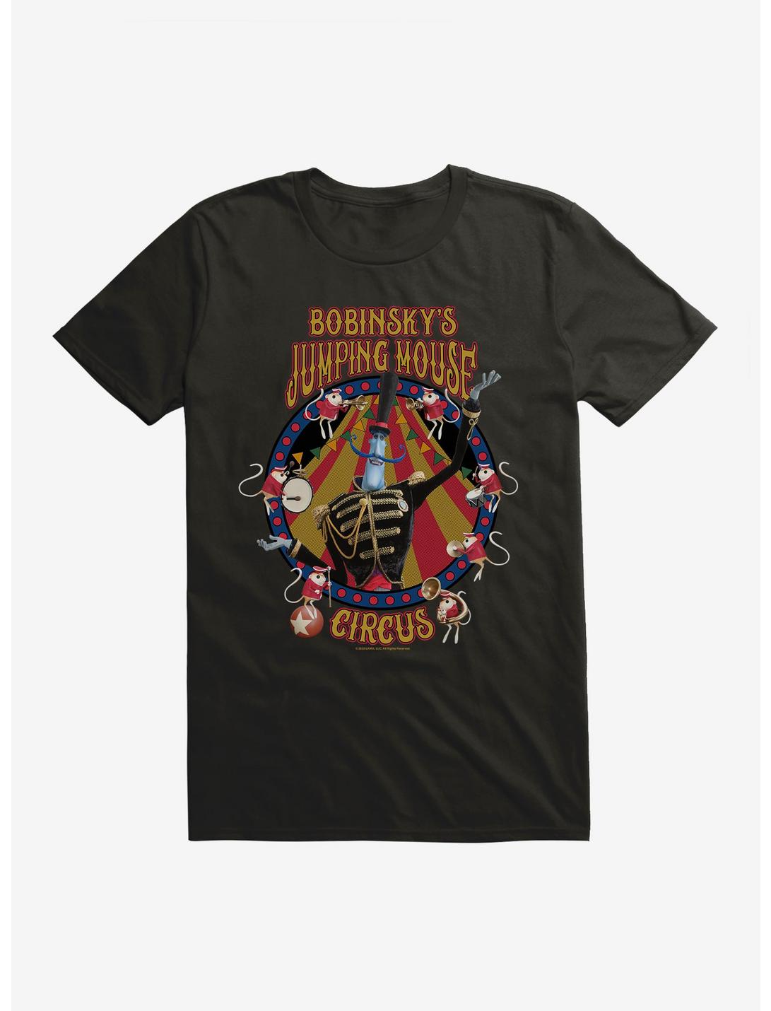 Coraline Bobinsky's Jumping Mouse Circus T-Shirt, BLACK, hi-res