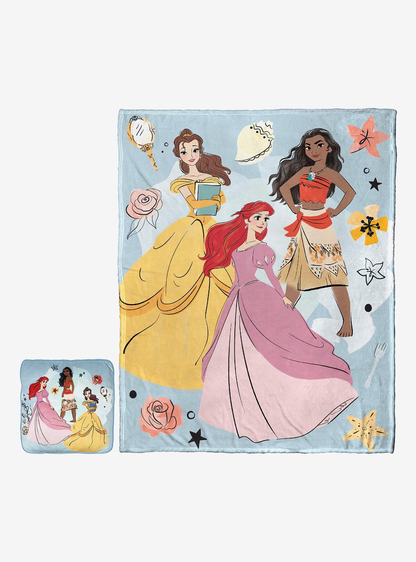 Disney Princess Be Bold Silk Touch Throw With Cloud Pillow