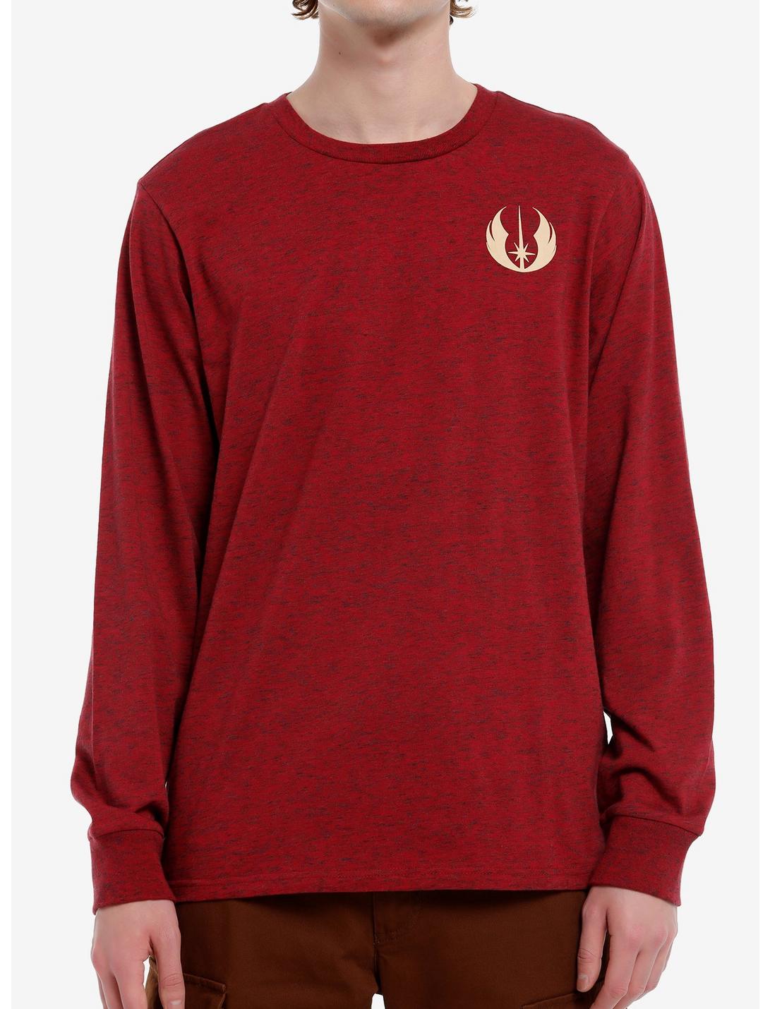 Our Universe Star Wars Jedi Council Long-Sleeve T-Shirt Our Universe Exclusive, BURGUNDY, hi-res