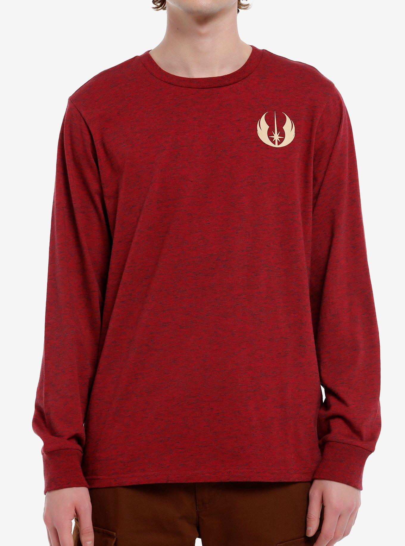 Our Universe Star Wars Jedi Council Long-Sleeve T-Shirt Our Universe Exclusive, BURGUNDY, hi-res
