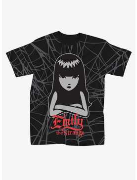 Emily The Strange Spider Boyfriend Fit Girls T-Shirt, , hi-res