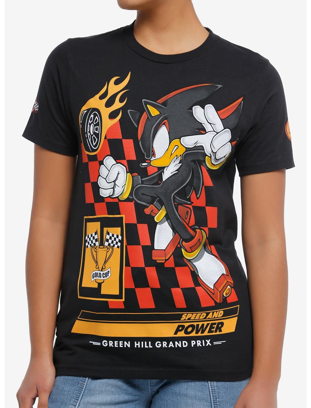 Sonic The Hedgehog Shadow Racing Boyfriend Fit Girls T-Shirt, MULTI, hi-res