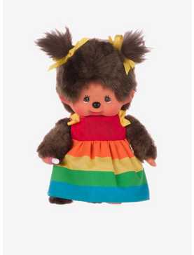 Monchhichi Rainbow Dress Girl Doll, , hi-res