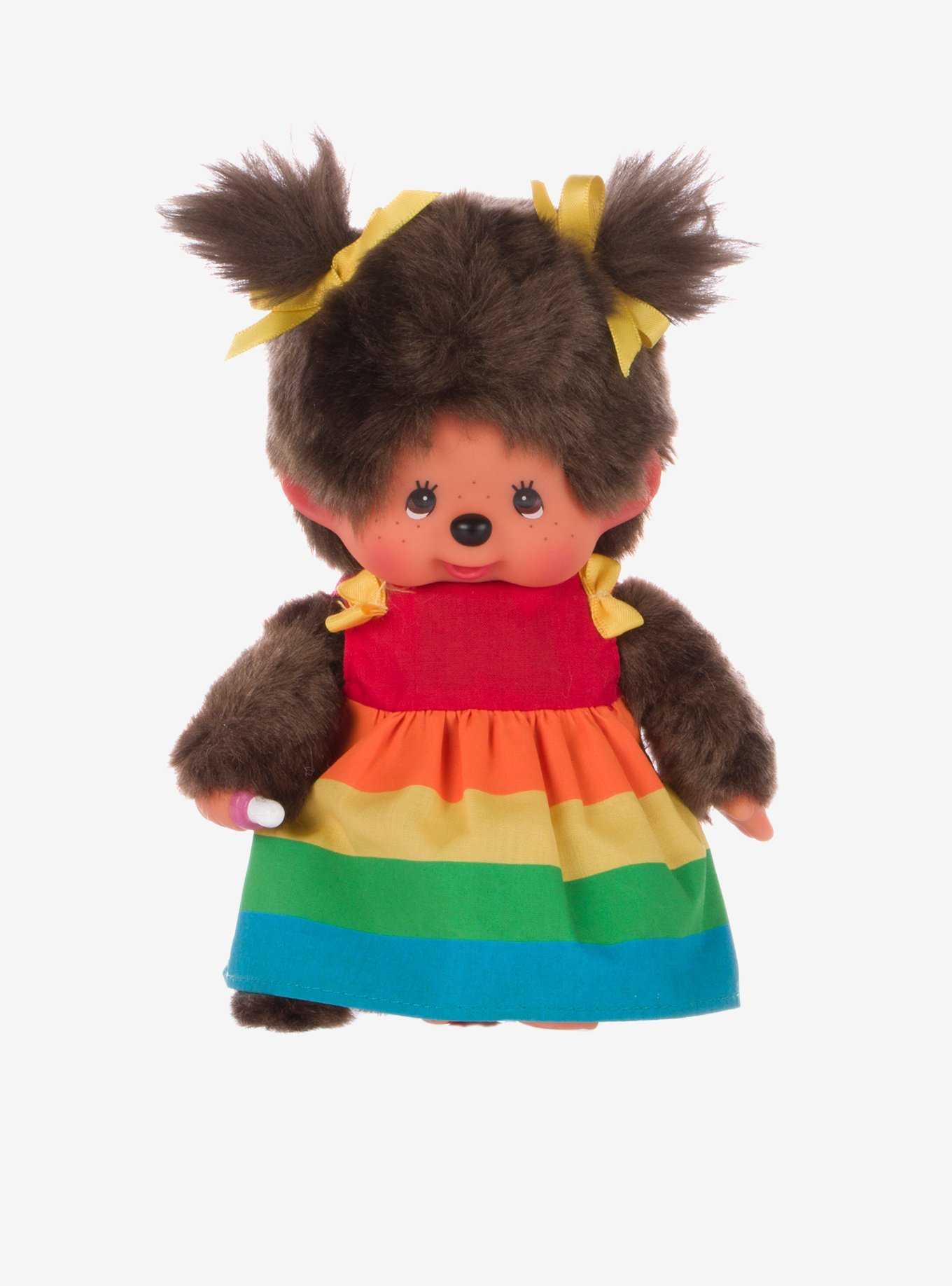 Monchhichi Rainbow Dress Girl Doll