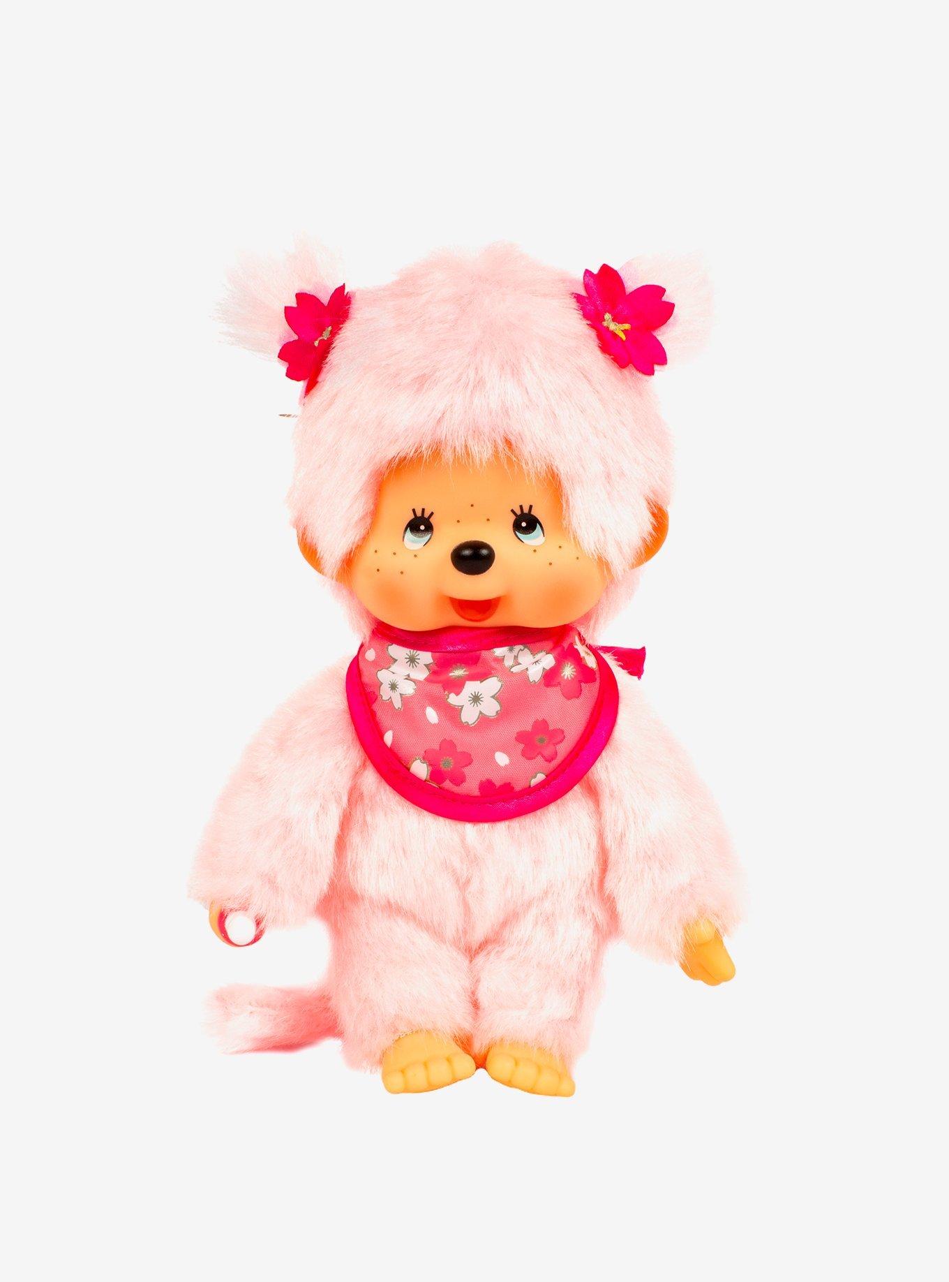 Monchhichi Pink Sakura Girl Doll