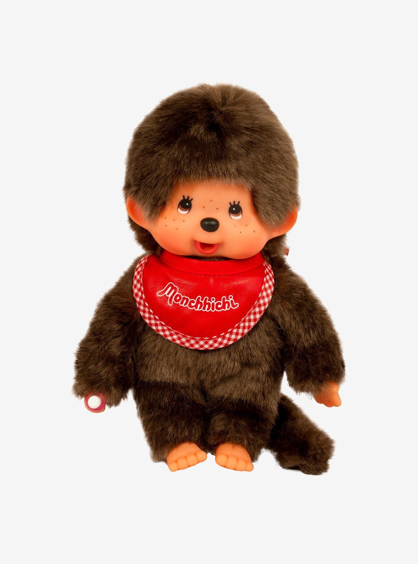 Monchhichi Red Bib Boy Doll, , hi-res