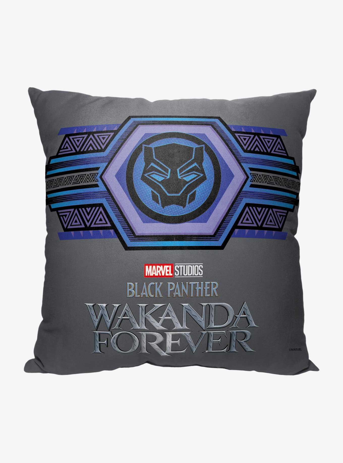 Marvel Black Panther Emblem Printed Throw Pillow, , hi-res
