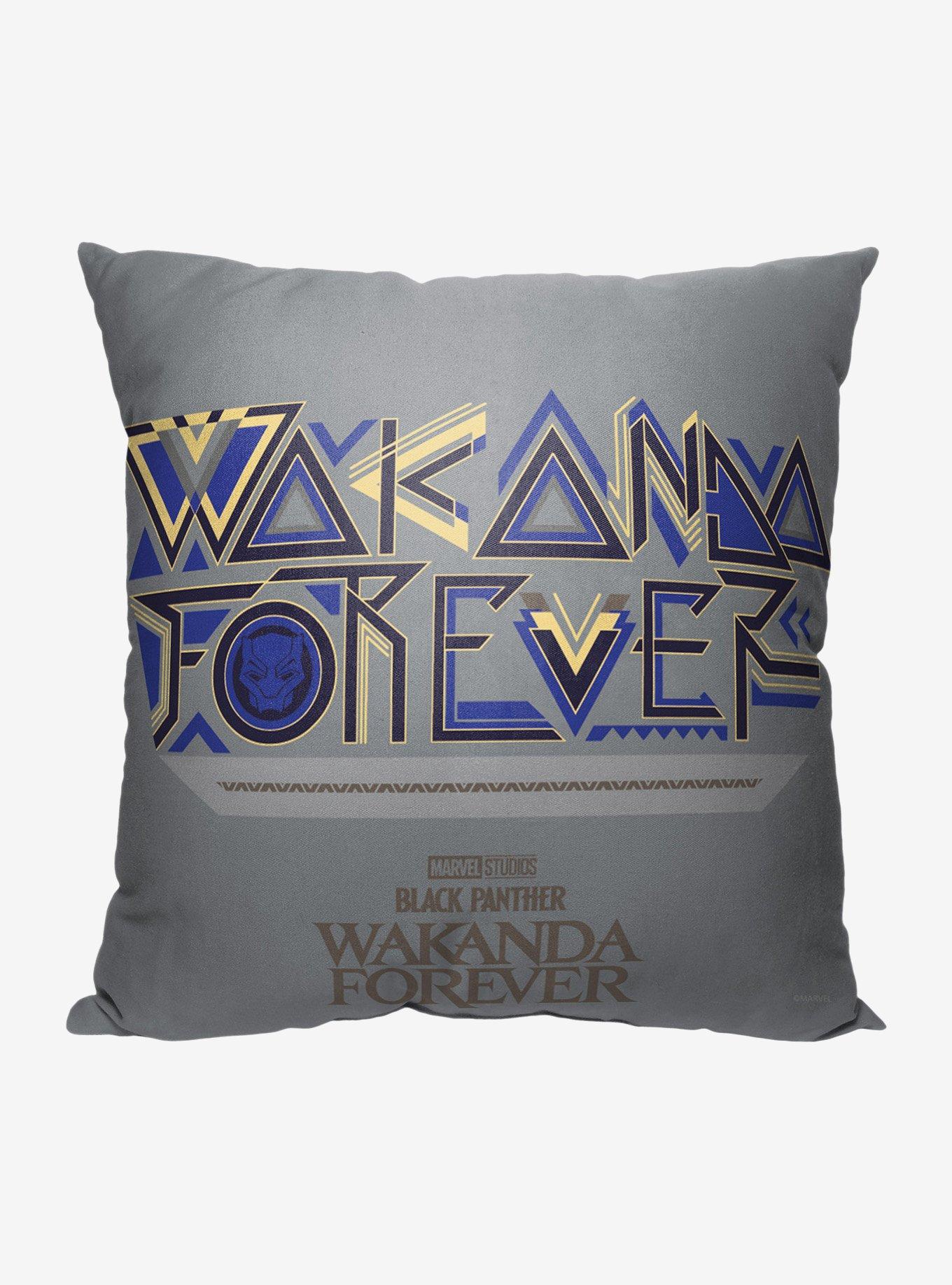 Marvel Black Panther Wakanda Forever Printed Throw Pillow, , hi-res