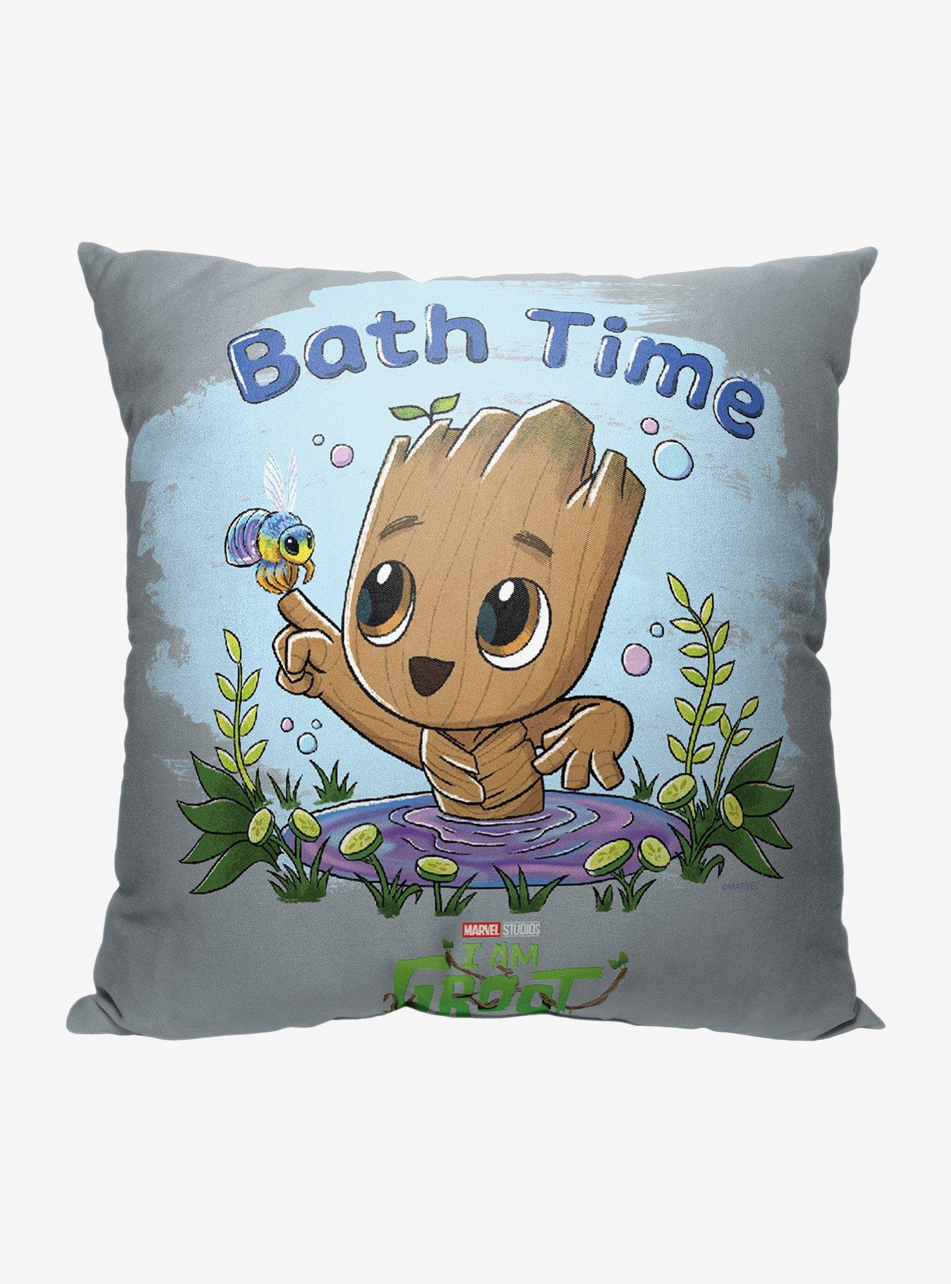 Marvel I Am Groot Bath Time Printed Throw Pillow, , hi-res