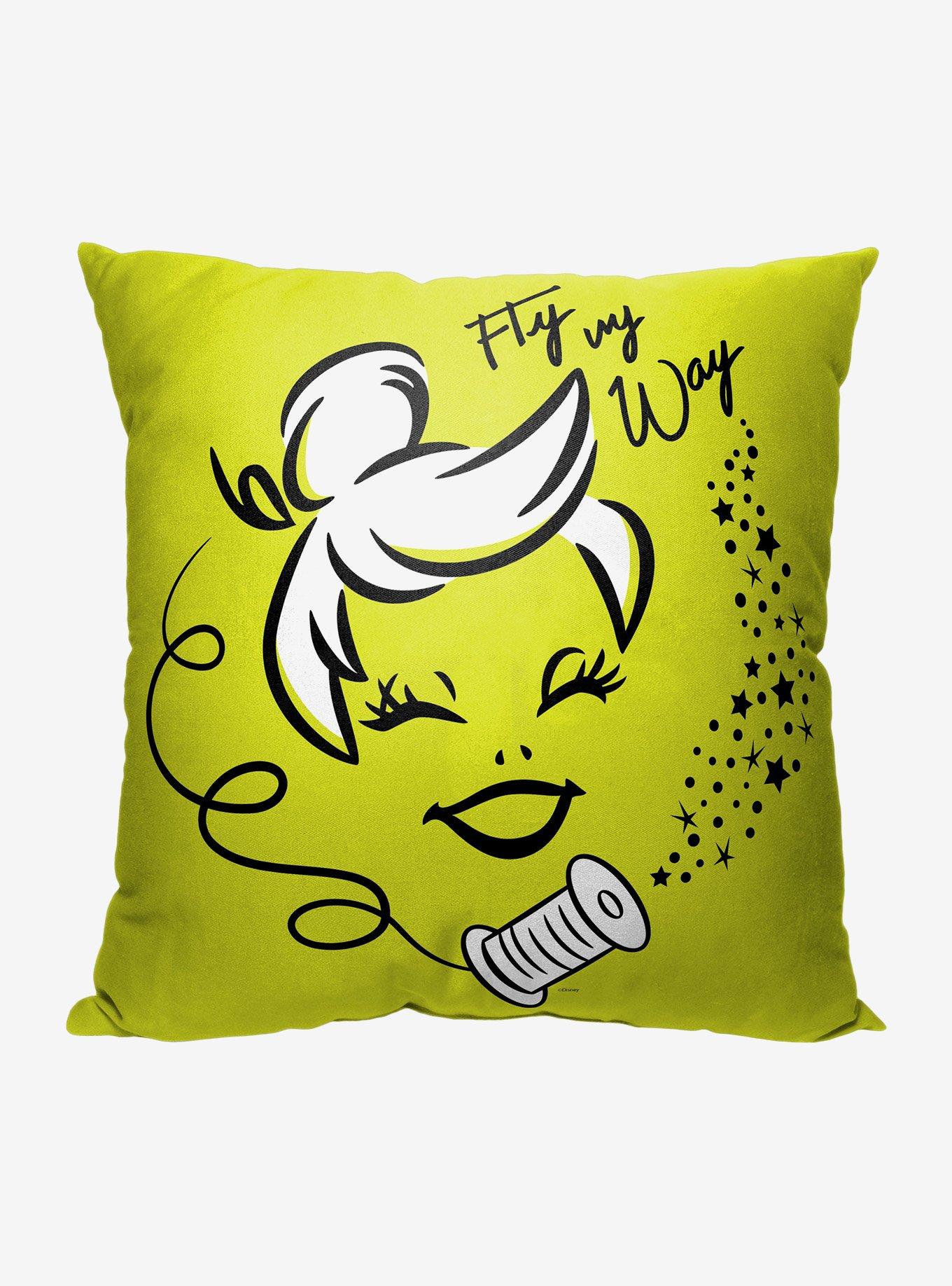 Disney100 Tinker Bell Fly My Way Printed Throw Pillow, , hi-res