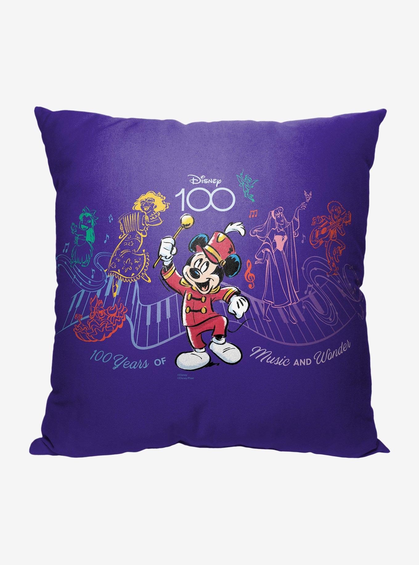 Disney100 Mickey Mouse Music And Wonder Printed Throw Pillow, , hi-res