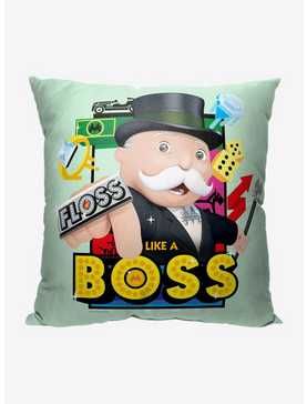 Monopoly Floss Like A Boss Printed Throw Pillow, , hi-res
