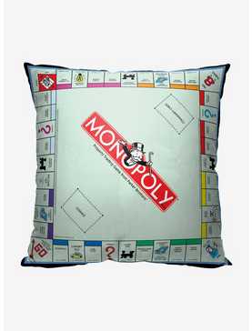 Monopoly Board Printed Throw Pillow, , hi-res