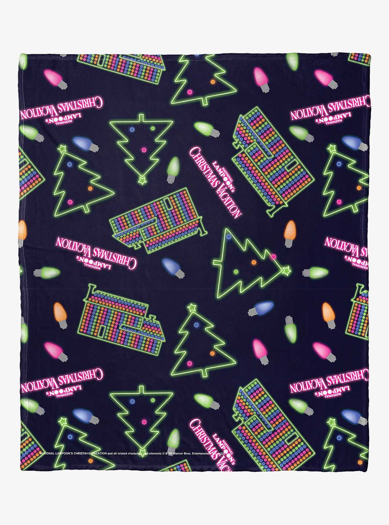National Lampoon's Christmas Vacation Neon Christmas Lights Silk Touch Throw Blanket, , hi-res