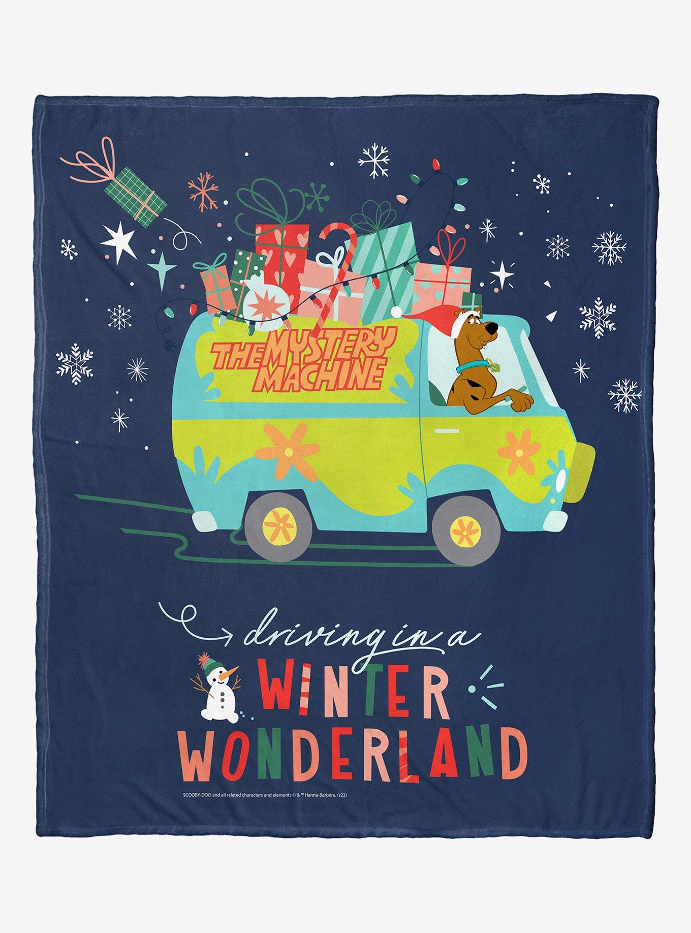 Scooby-Doo! Driving In A Winter Wonderland Silk Touch Throw Blanket, , hi-res