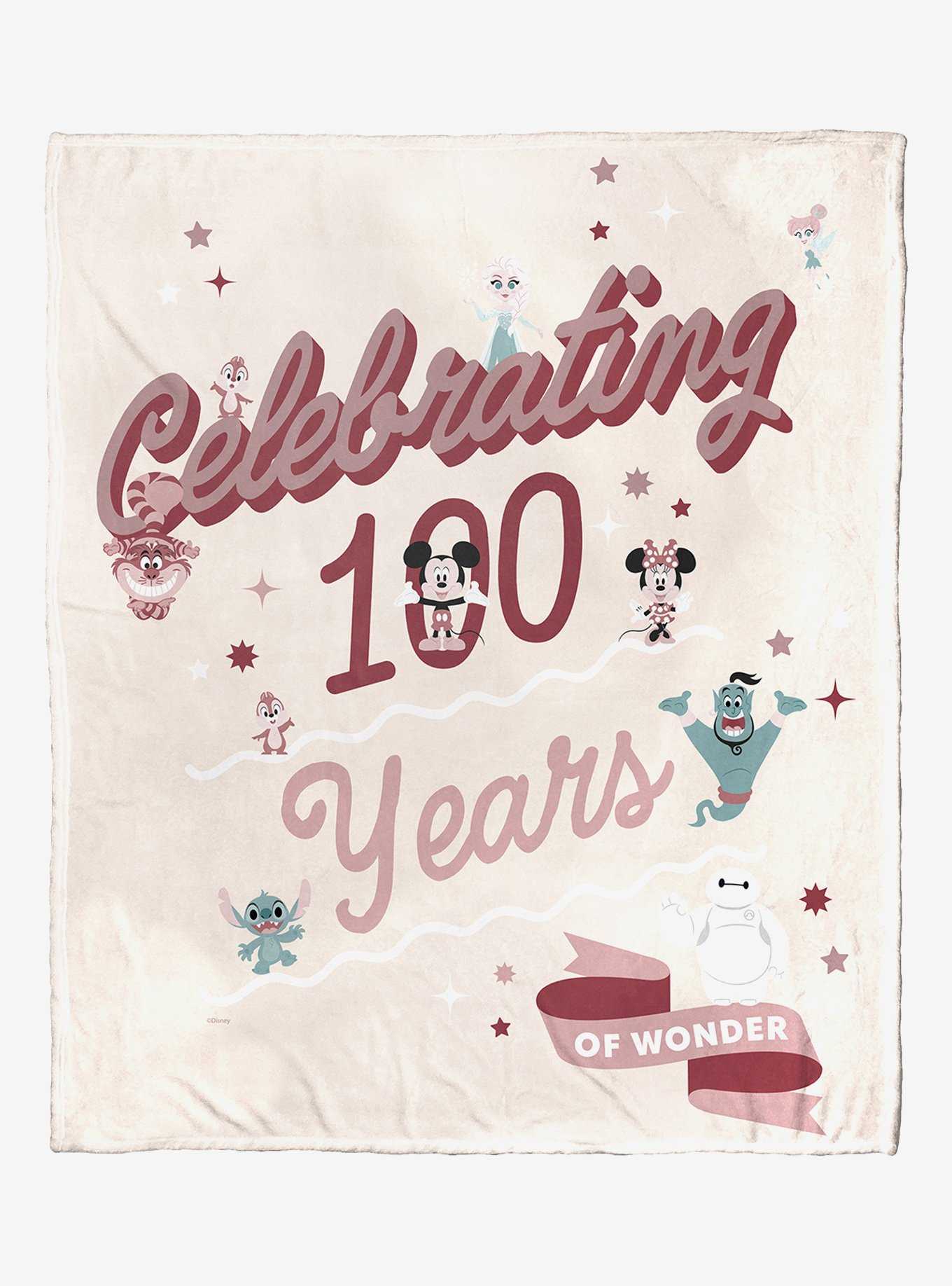 Disney100 Mickey Mouse Celebrate Wonder Silk Touch Throw Blanket, , hi-res