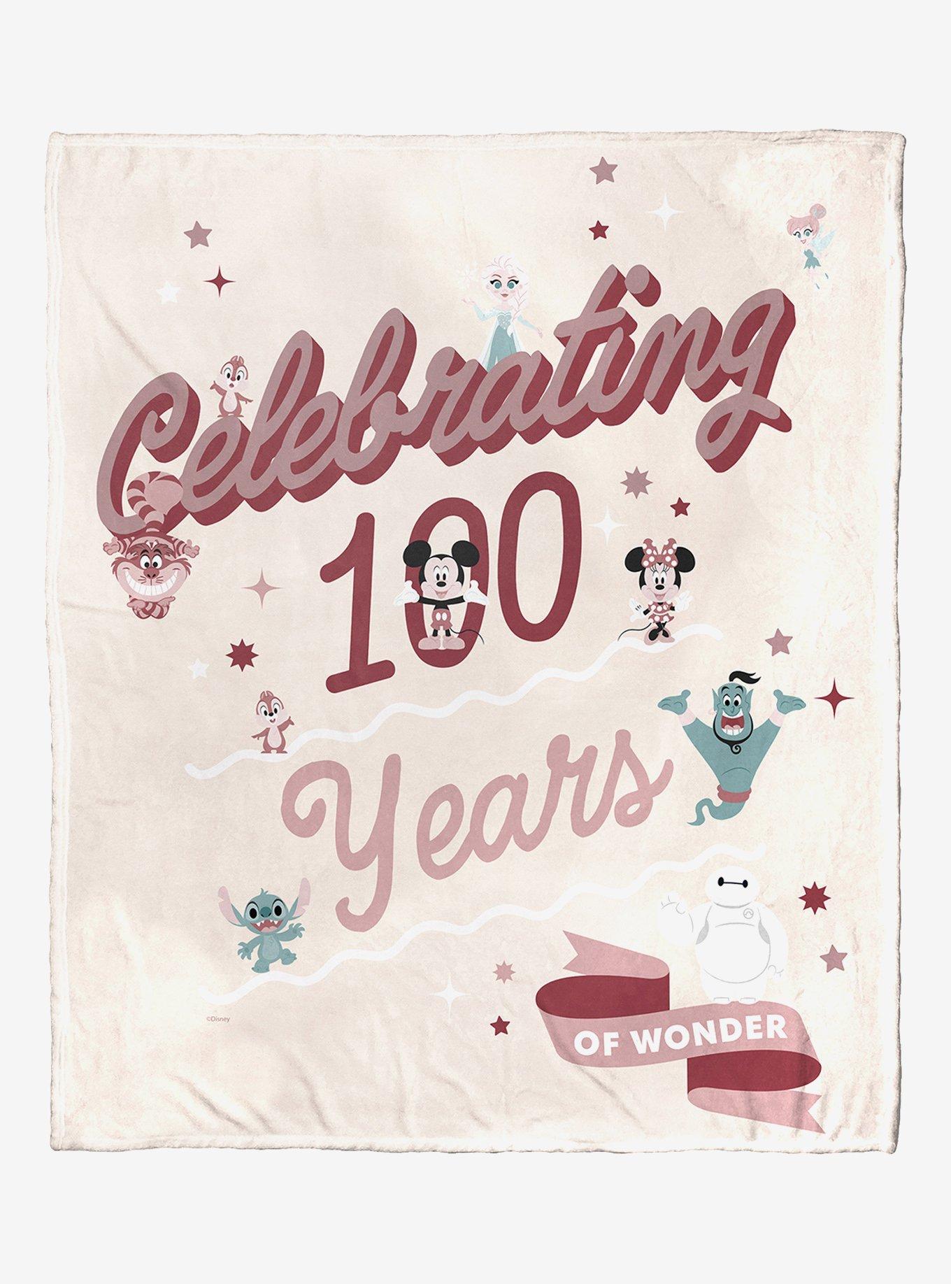 Disney100 Mickey Mouse Celebrate Wonder Silk Touch Throw Blanket, , hi-res