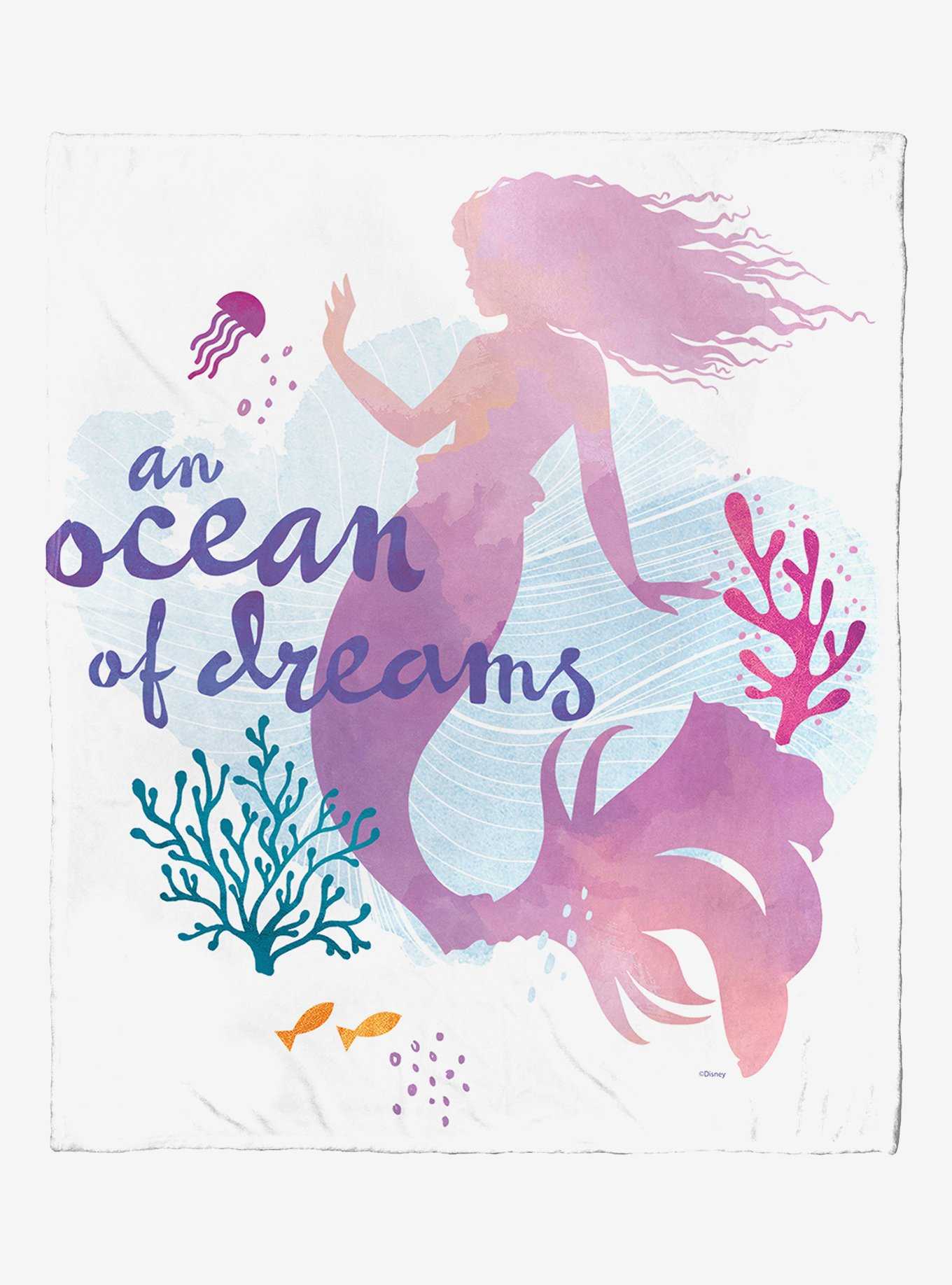 Disney The Little Mermaid Ocean Of Dreams Silk Touch Throw, , hi-res