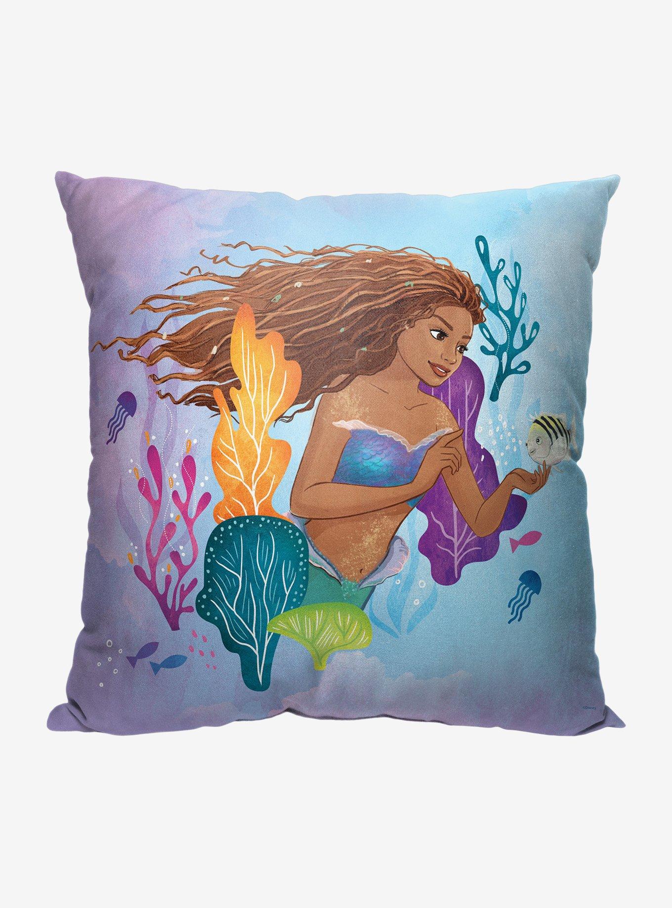 Disney The Little Mermaid Fish Friends Printed Throw Pillow, , hi-res