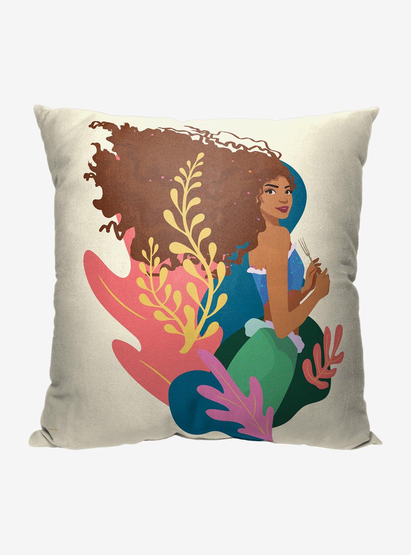 Disney The Little Mermaid Curious Printed Throw Pillow, , hi-res