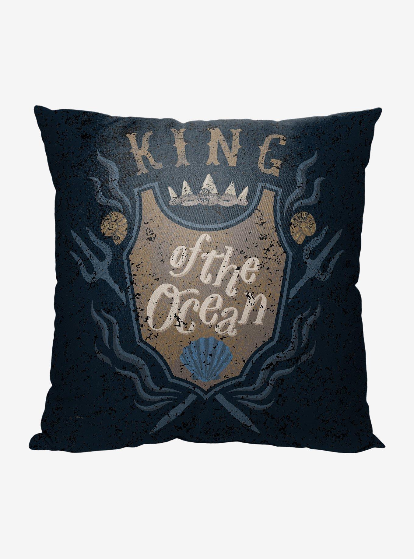 Disney The Little Mermaid King Of The Sea Printed Throw Pillow