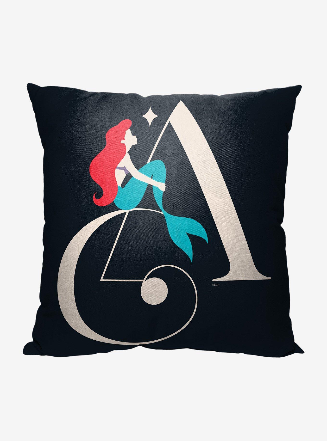 Disney The Little Mermaid A For Ariel Printed Throw Pillow, , hi-res