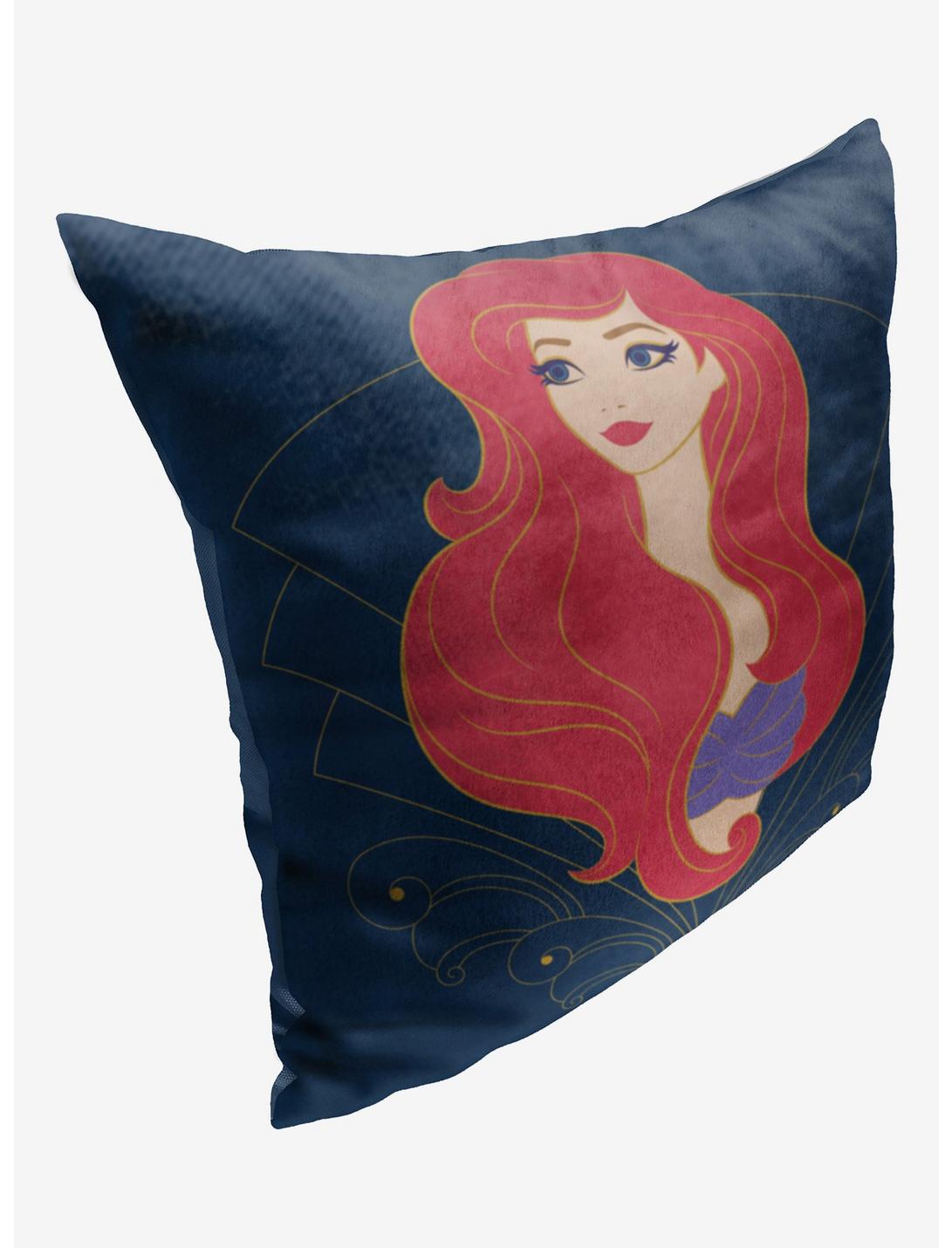 Disney The Little Mermaid Ariel Art Deco Printed Throw Pillow, , hi-res