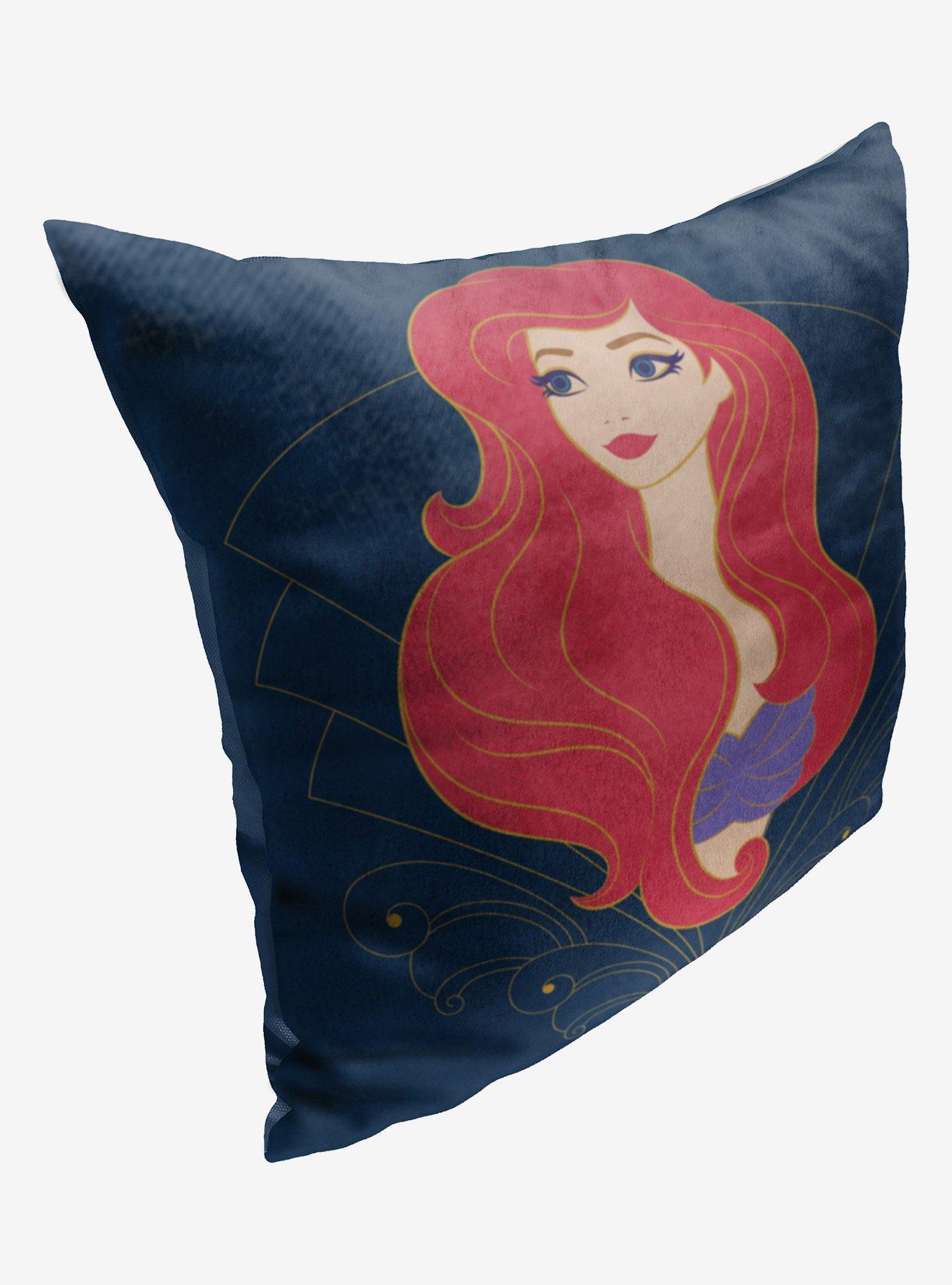 Disney The Little Mermaid Ariel Art Deco Printed Throw Pillow, , hi-res