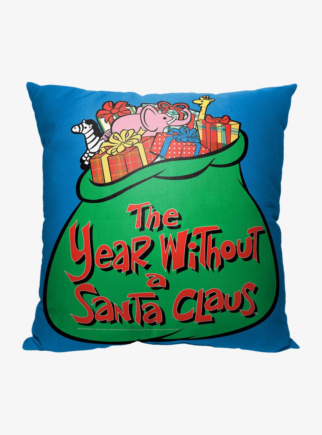 Year Without A Santa Claus Bag Of Toys Printed Throw Pillow, , hi-res
