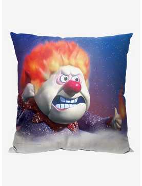 Year Without A Santa Claus Flaming Hot Head Printed Throw Pillow, , hi-res