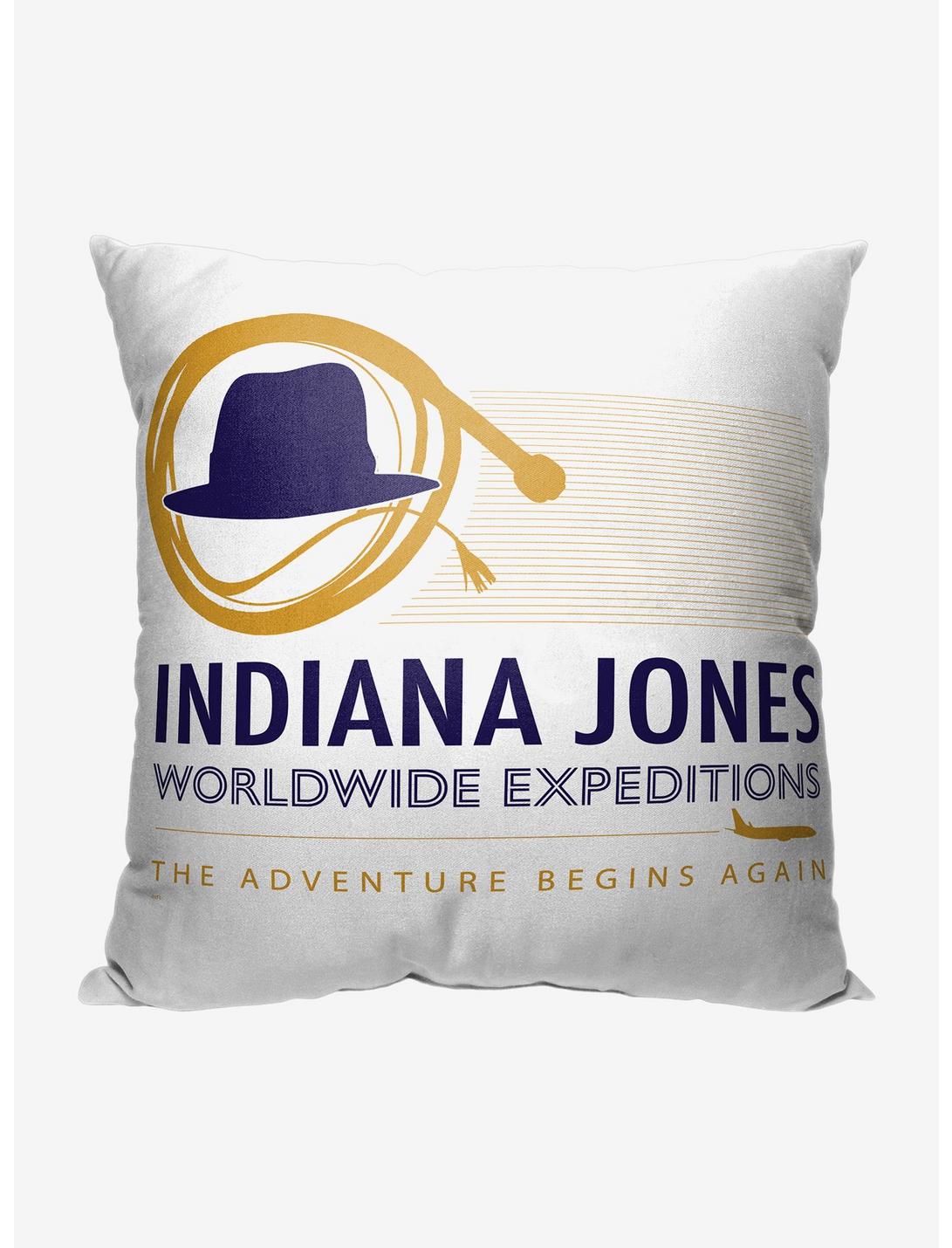 Disney Indiana Jones Dial Of Destiny Worldwide Expeditions Printed Throw Pillow, , hi-res