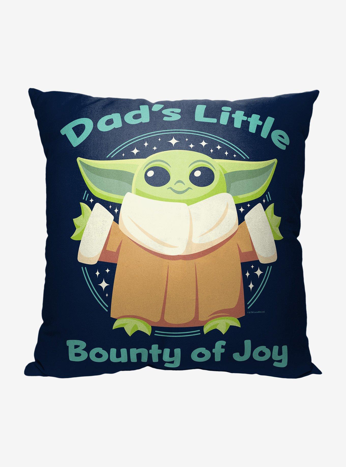 Star Wars The Mandalorian Dads Bounty Of Joy Printed Throw Pillow, , hi-res