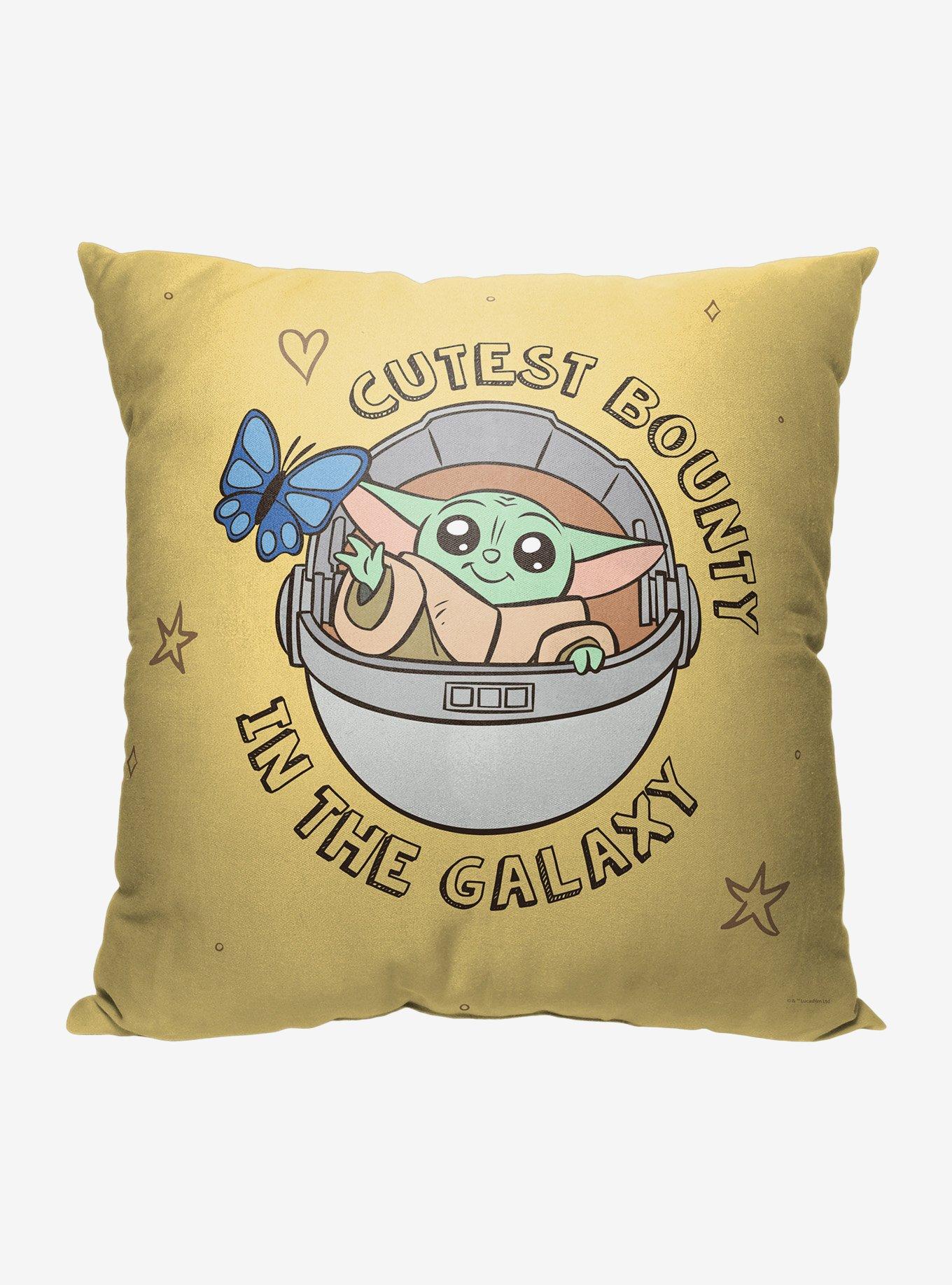 Star Wars The Mandalorian Baby Yoda Kissenbezug – 50x75 Cm, 100 % Baumwolle, Beidseitig Bedruckt