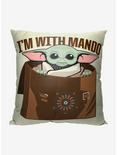 Star Wars The Mandalorian I'm With Mando Printed Pillow, , hi-res