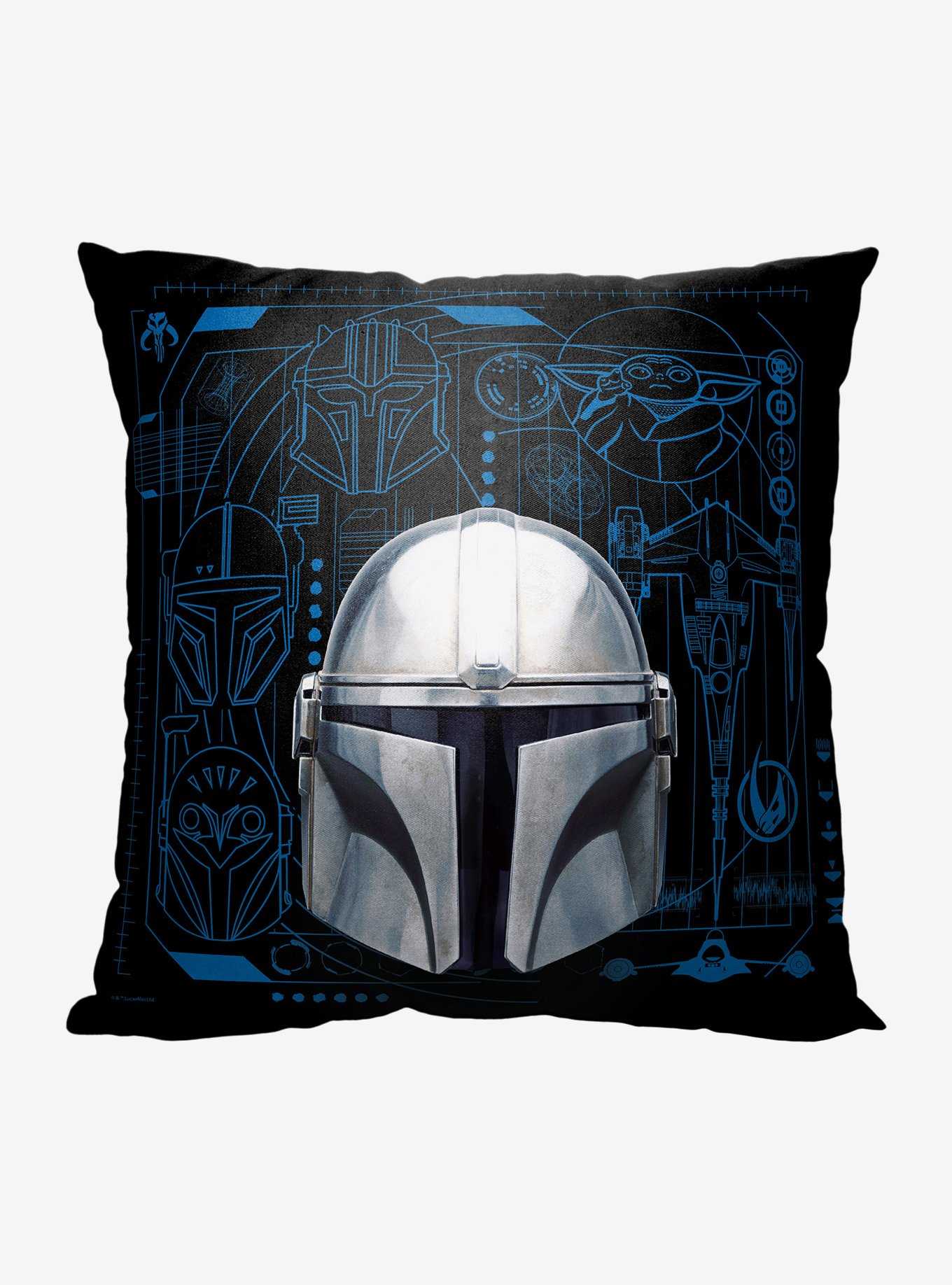 Star Wars The Mandalorian Mando World Printed Pillow, , hi-res