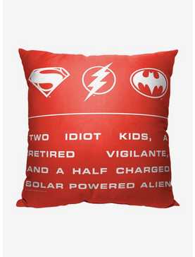 DC The Flash Role Call Printed Pillow, , hi-res