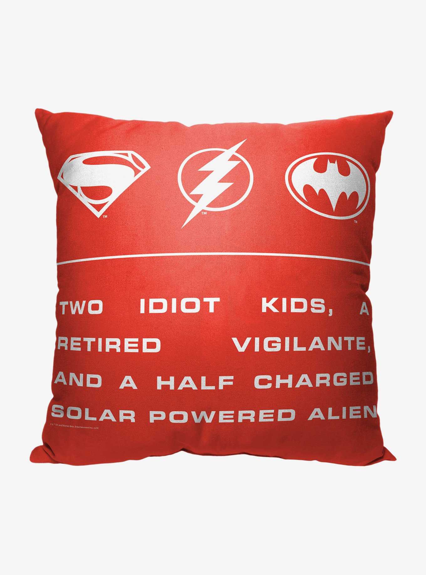 DC The Flash Role Call Printed Pillow, , hi-res