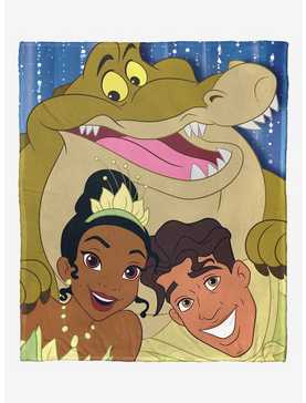 Disney100 The Princess And The Frog Bayou Friends Silk Touch Throw Blanket, , hi-res