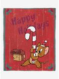 Tom And Jerry Happy Holidays Silk Touch Throw, , hi-res