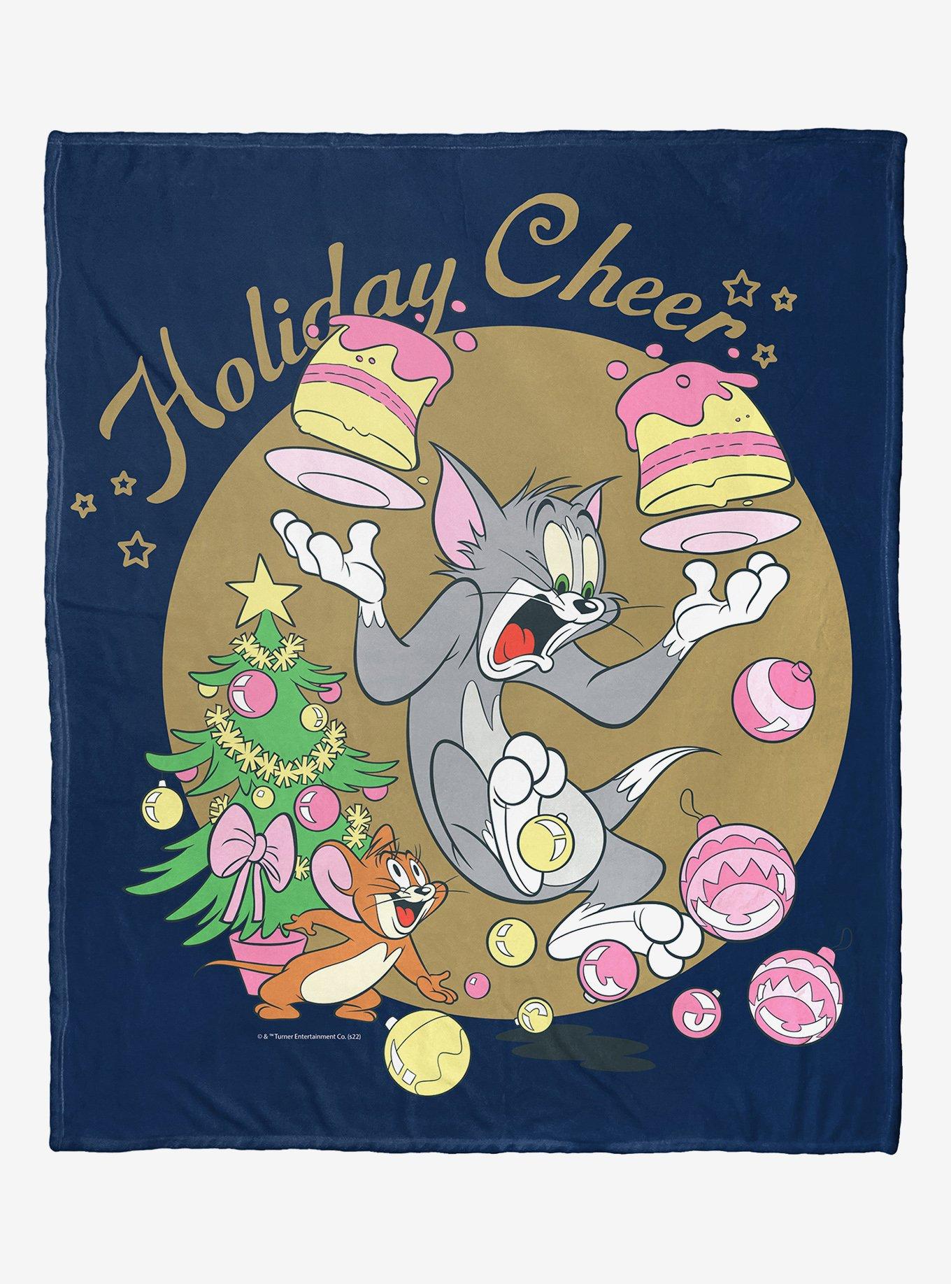 Tom And Jerry Holiday Cheer And Mischief Silk Touch Throw