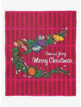 Tom And Jerry Merry Christmas Silk Touch Throw, , hi-res